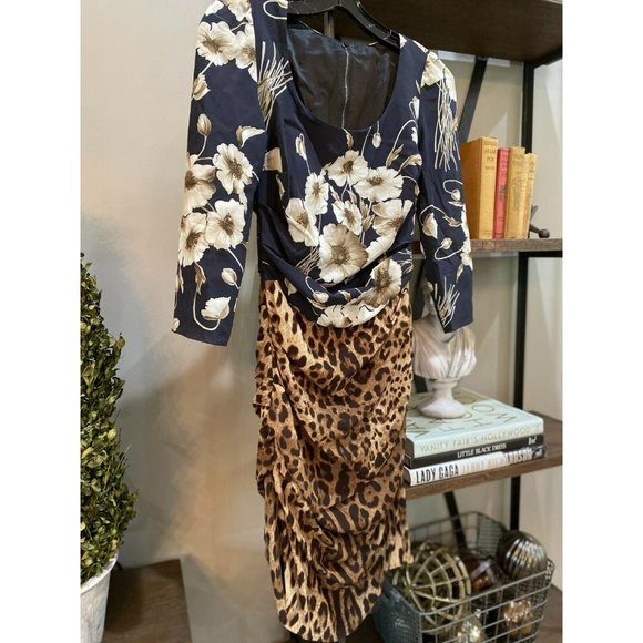 DOLCE & GABBANA Floral Animal Leopard Print Mini 4 - Picture 8 of 12